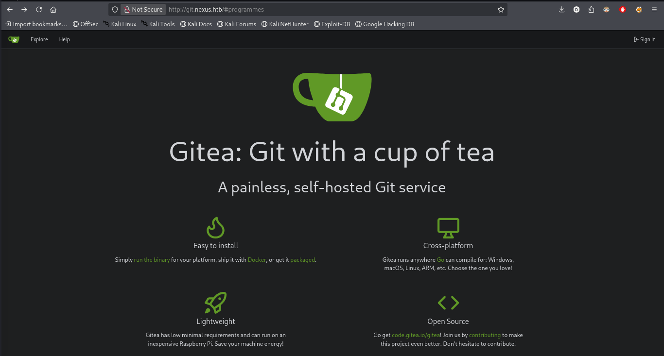 Gitea instance